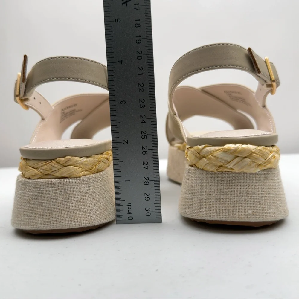 NIB Sanctuary Women's Allsmiles Slip-On Slingback Espadrille Platform Sandal 7M